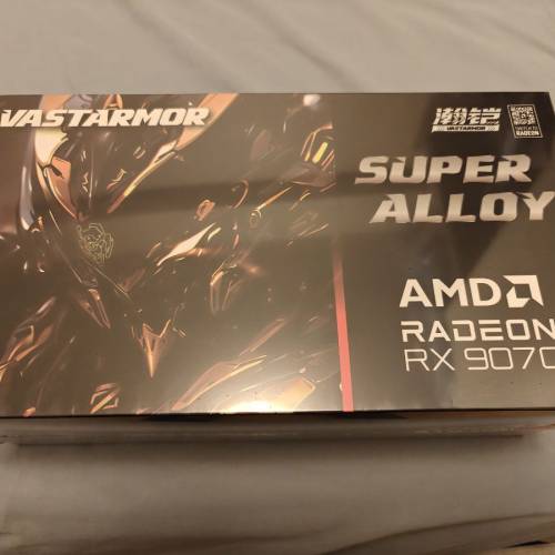 全新未開封 VASTARMOR AMD RADEON RX 9070 16GB SUPER ALLOY 顯示卡