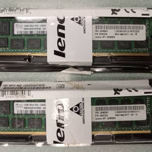 37粒裝DDR4 16GB 2Rx4 PC4-2400T Server Ram