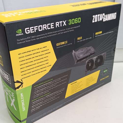 全新 Zotac RTX 3060 Twin Edge 12G