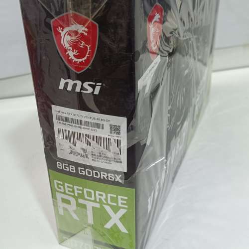 全新 MSI GeForce RTX 3070 Ti VENTUS 3X