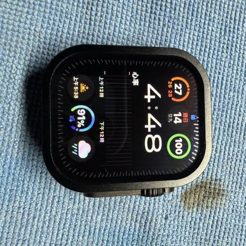 Apple Watch Ultra 3 黑色 連 黑色鈦金屬米蘭網織手環