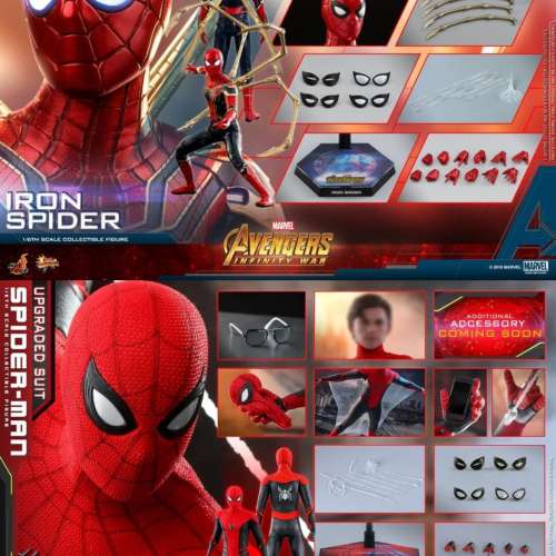 hot toys spiderman 蜘蛛俠 $800-1000/1
