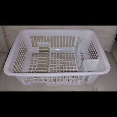 瀝水盤帶蓋 隔水碗碟 碗筷 收納箱 置物 儲物