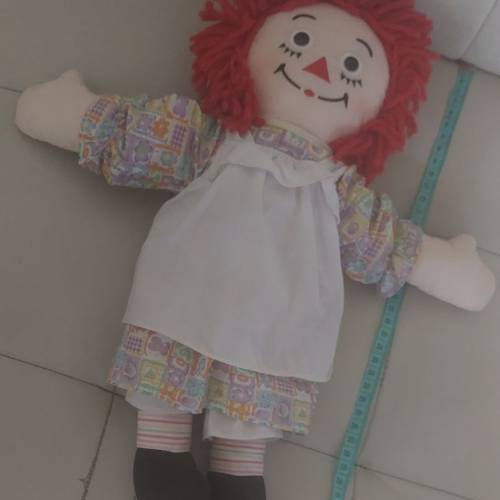 復古娃娃 36cm Raggedy Ann & Andy 布偶，布公仔
