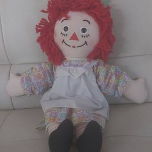 復古娃娃 36cm Raggedy Ann & Andy 布偶，布公仔