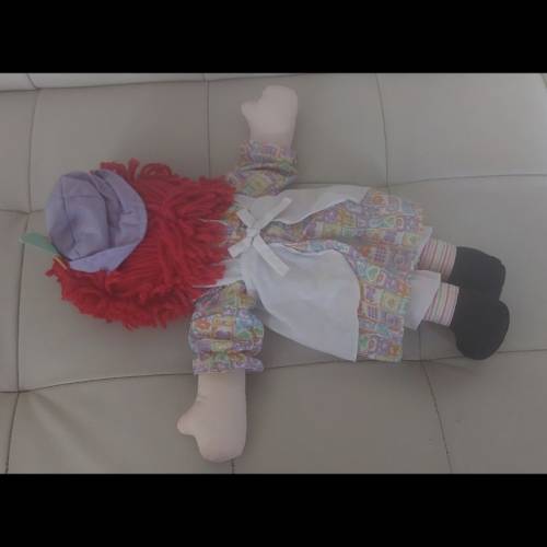 復古娃娃 36cm Raggedy Ann & Andy 布偶，布公仔