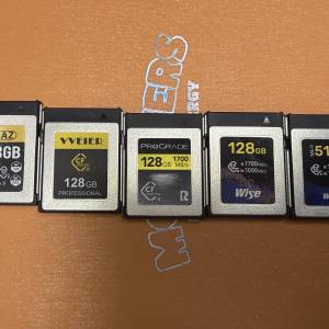 CFExpress type B 記憶卡 128gb 512gb Canon r5 mark ii r6 mark iii R1 R3 Nikon ...