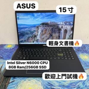 (輕薄華碩文書機🔥)ASUS Intel Silver N6000 CPU  /8GB Ram/128,256,512GB SSD/文書...