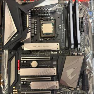 CPU Intel i9-9900K+Gigabyte AORUS Z390 Master底板+Corsair DDR4 32GB Kit(2x16GB)