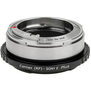FotodioX Lens Adapter Plus：Contax RF (Int & Ext) Lens - Sony E Mount Cameras
