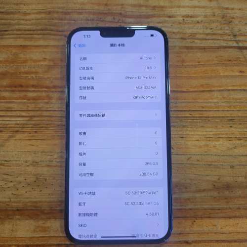 港行 iPhone 13 Pro Max 256GB