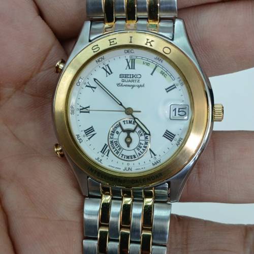 ( 世上無雙 ) 全新日本製造Vintage Seiko 6M25-6010 Intelligent Calendar Timer ( ...