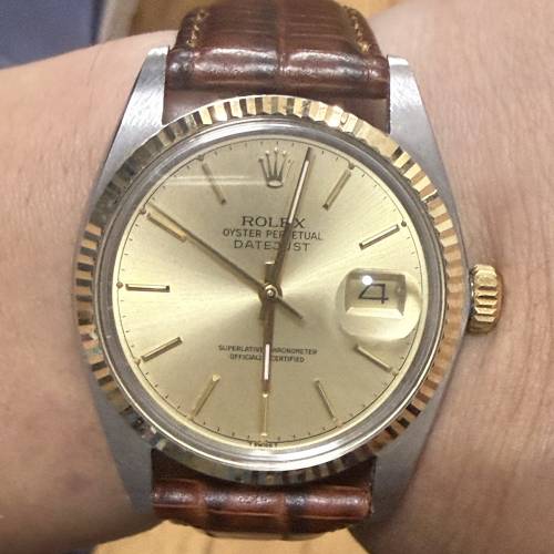好𠃊靚😆 Rolex 16013 金鋼 3035機芯 1980年香港出世紙 送靚皮帶 原裝皮套 原裝木盒...