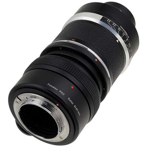 Fotodiox Pro Lens Mount Adapter - Rolleiflex SL66 Series Lens to Nikon F Mount