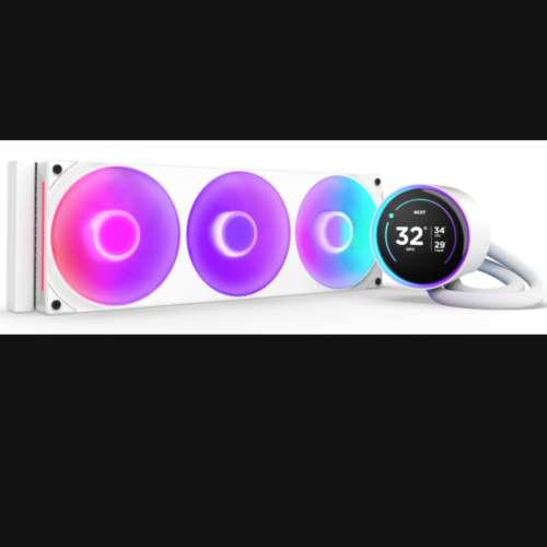 （港行未開封）白色NZXT Kraken Elite 360 RGB V2水冷散熱器 白色aio 白色水冷 白...