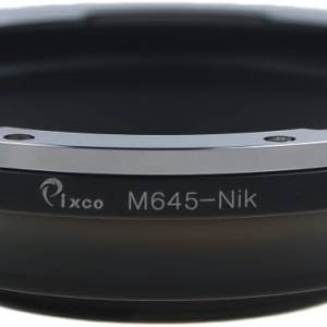 PIXCO Mamiya 645 (M645) Mount Lens To Nikon F Mount SLR Camera Body 金屬接環