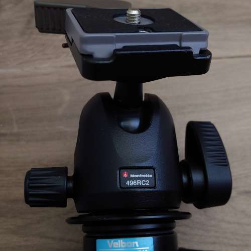 VELBON EL Carmagne 540 碳纖維三腳架 + Manfrotto 496RC2 Compact Ball Head 小型...