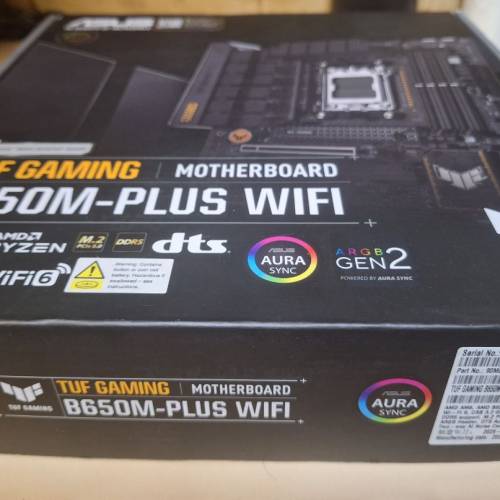 ASUS TUF GAMING B650M-PLUS WIFI 主機板 + AMD 9700x