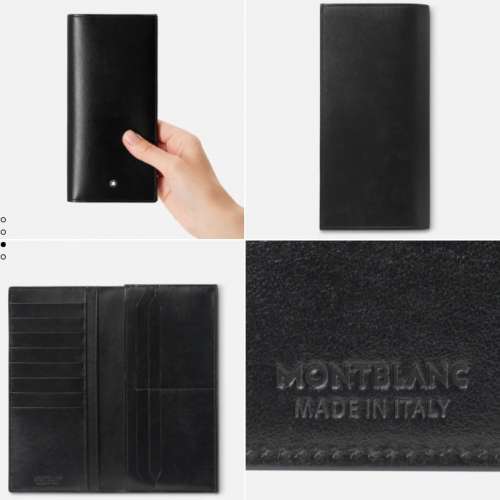 Montblanc Long Wallet, MEISTERST&Uuml;CK WALLET 14CC WITH ZIPPED POCKET