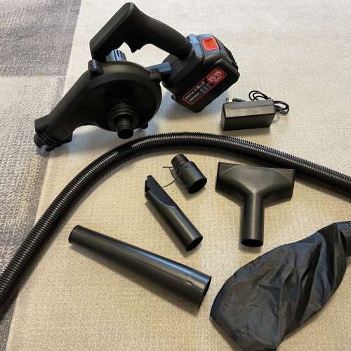 2-In-1 Air Blower, Cordless, Vacuum Cleaner -STRONG Wind (Powerful engine)