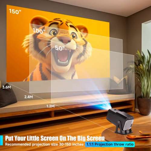 Magcubic (GENUINE) Dual Band 4K,FULL HD (Auto Keystone)Projector WIFI 2.4/5G