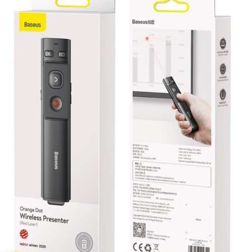Baseus 2-in-1 Presenter with Dual-Interface Receiver (USB-C & USB-A)