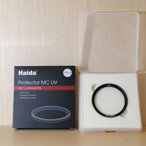 Canon 50mm f/1.8 STM 鏡頭連遮光罩及 Haida MC UV Filter
