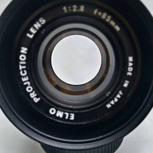 ELMO  Projection Lens 85mm F2.8/投影機鏡頭  已改m42牙(配合對焦筒用)