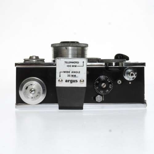 Argus C3 35mm Rangefinder Brick Camera w/ Cintar 50mm f3.5 & Viewfinder #1560877