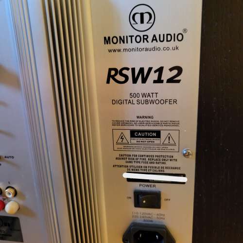 monitor audio RSW12 subwoofer