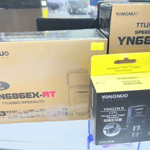 蝕本清貨，全新LED燈, 閃光燈及引閃器，深水埗新高登門市可購買