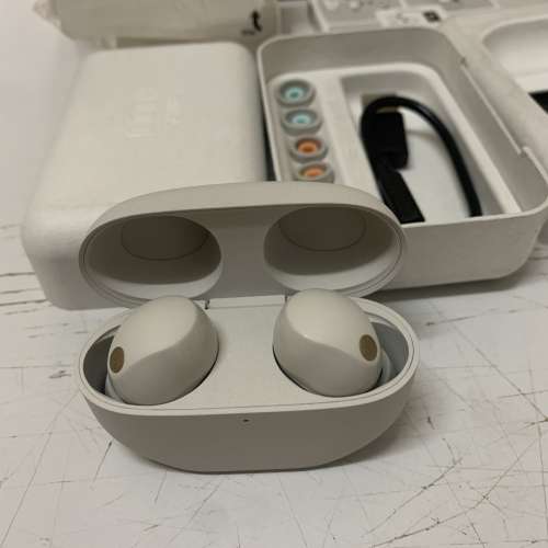 99%New Sony WF-1000XM5 Noise Canceling Earbuds Silver
