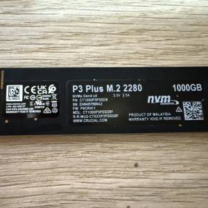 Crucial P3 Plus 1TB SSD