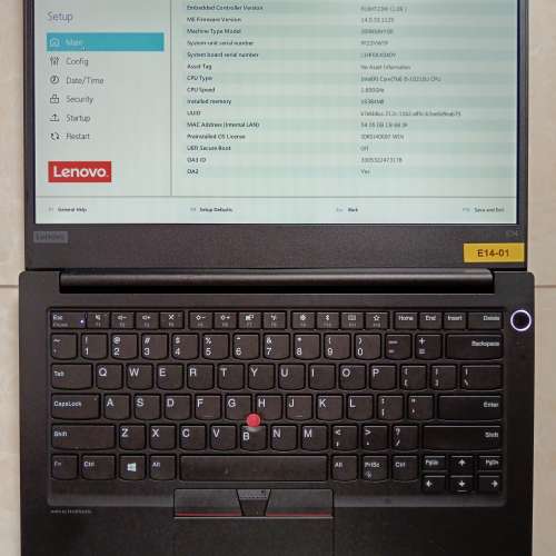 Lenovo ThinkPad E14/14.1&rdquo;LED/i5-10210U 1.60GHz/16GB DDR4/512GB M.2 SSD/90%Ne...
