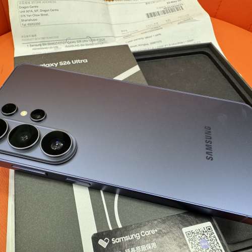 95%New Samsung S26 Ultra 5G 12+512GB 紫色 香港行貨 有豐澤單 保養到2027年5月20...