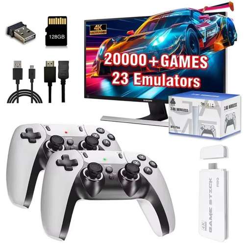 M15 Plus (128GB) HDMI Game Stick - Advanced Retro Game Stick Pro, 4K HDMI Plug
