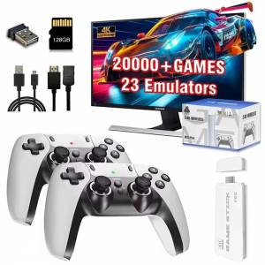 M15 Plus (128GB) HDMI Game Stick - Advanced Retro Game Stick Pro, 4K HDMI Plug