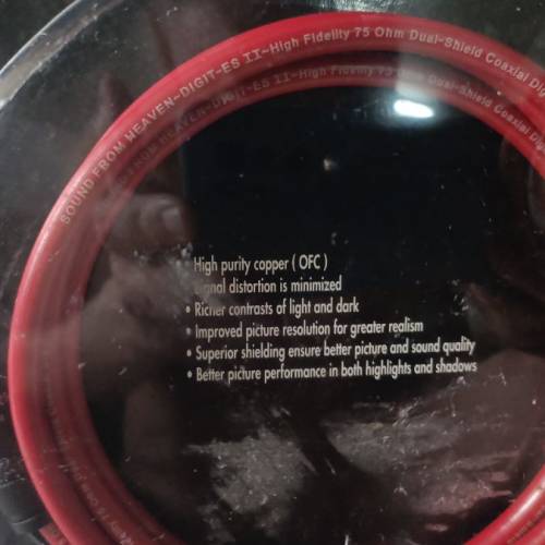 Sound From Heaven 75 Ohm,Made in USA 數碼線，存放已久仍立立令，正廠貨用料靚！d...