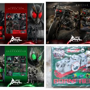 [清位]全新HotToys 黑日,影月,戰蝗號+EX合金 恐龍探險隊連円穀倉庫版