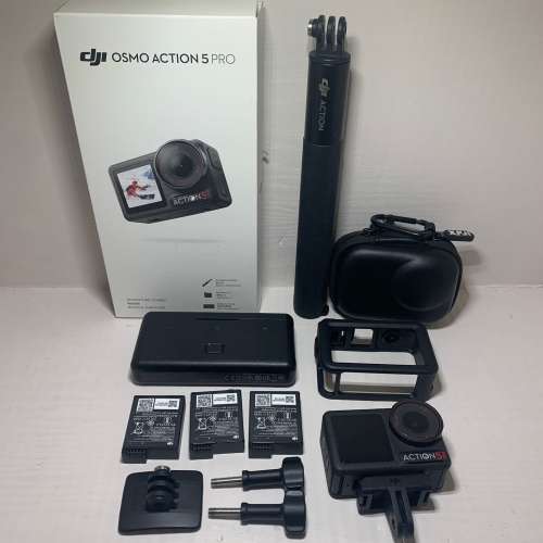 [觀塘實體店] 二手 DJI Osmo Action 5 Adventure Combo 行貨care refresh保養到26...
