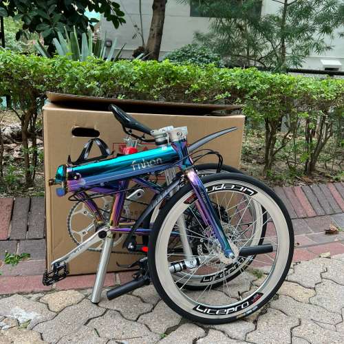 風行 FNHON KAD2018 10速 碟剎 20吋 451 鋁合金 折叠車 送水架前後蛙燈叮叮