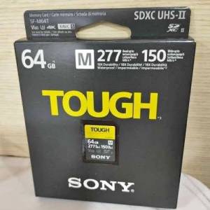 Sony Tough SF-M UHS-II sd card 記憶咭 64GB SF-M  a75