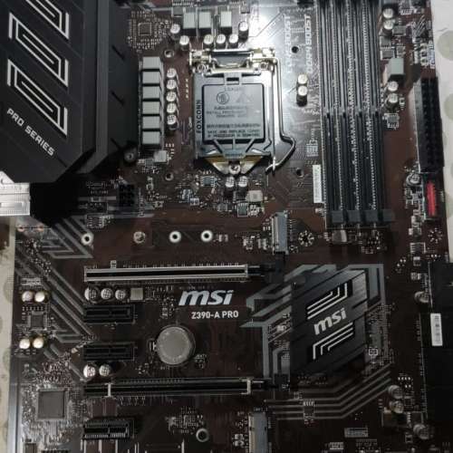 MSI Z390-A PRO ATX主版 Socket 1151 ((正版Window11Pro啟動碼))  支援 第8、9代 處...
