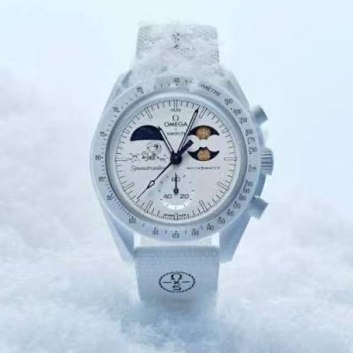 Omega x Swatch  MOONSHINE GOLD「Cold Moon」手錶