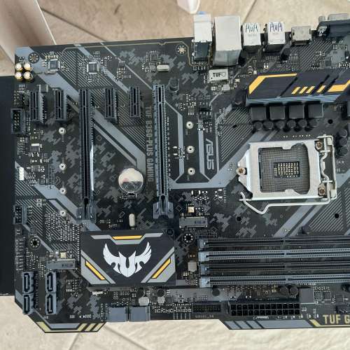 ASUS TUF B360M-PLUS GAMING ATX 電競主機板 +背板 (零件出售) 清屋出售 HK$100.00