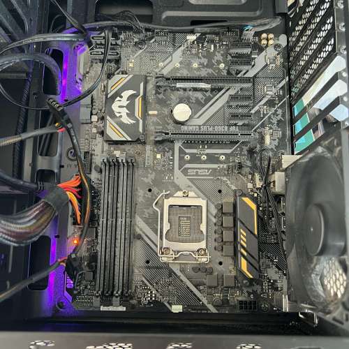ASUS TUF B360M-PLUS GAMING ATX 電競主機板 +背板 (零件出售) 清屋出售 HK$100.00