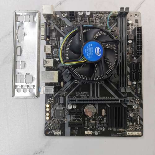 Intel i3 8100 + Gigabyte H310M H + Intel 原裝散熱 OEM Cpu Cooler 底板 主機板