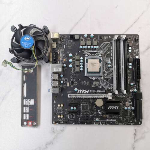 Intel i5 6500 + MSI B150M BAZOOKA + Intel 原裝散熱 OEM Cpu Cooler 底板 主機板