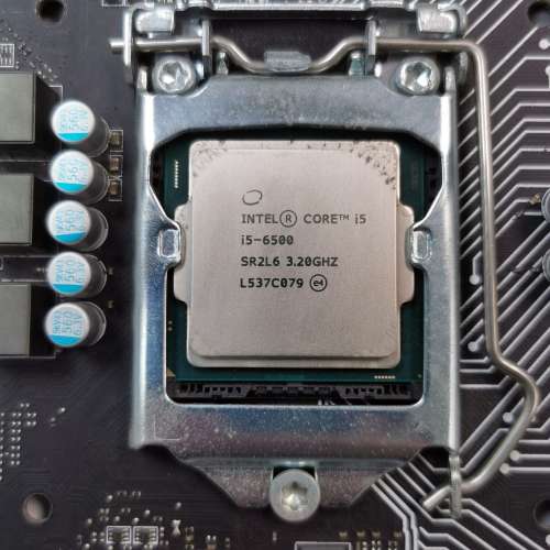 Intel i5 6500 + MSI B150M BAZOOKA + Intel 原裝散熱 OEM Cpu Cooler 底板 主機板