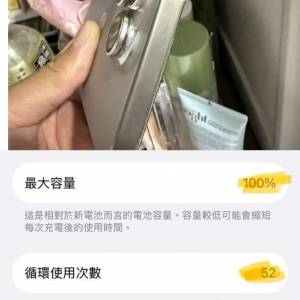 iPhone 15pro 256gb,港行雙卡，備機少用，電池健康度100，屏小花，所有功能正常！